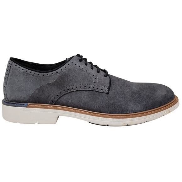 Cole Haan Men The Go-To Plain Toe Derby Oxford Size US 11.5M Dark Gray Suede main image 4